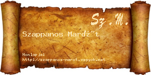 Szappanos Marót névjegykártya